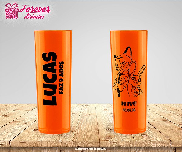 Copo Long Drink PERSONALIZADO Zootopia 2