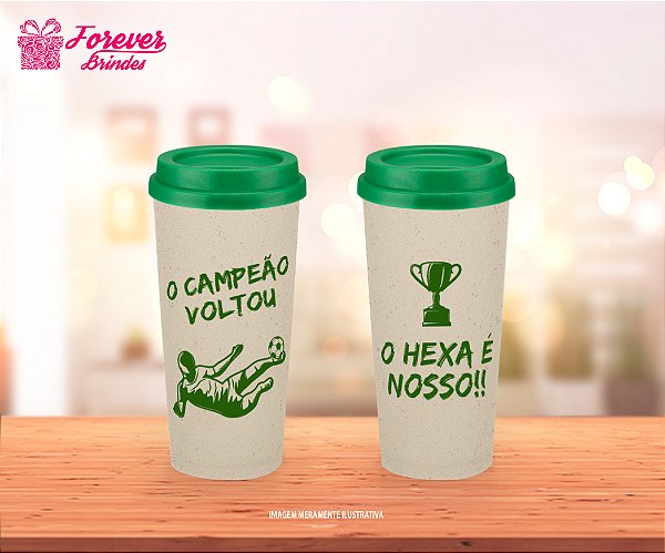 Copo Ecológico Café Personalizado Copa do Mundo Futebol