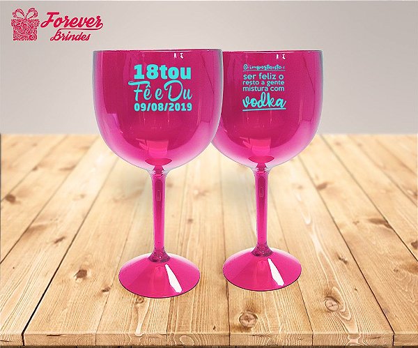 Taça Gin Personalizada Aniversário De 18 Anos