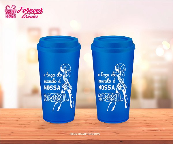 Copo Ecológico Café Personalizado Copa do Mundo Futebol