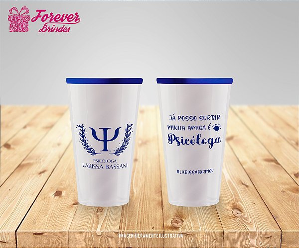 COPO TWISTER COM BORDA PERSONALIZADO PSICOLOGIA