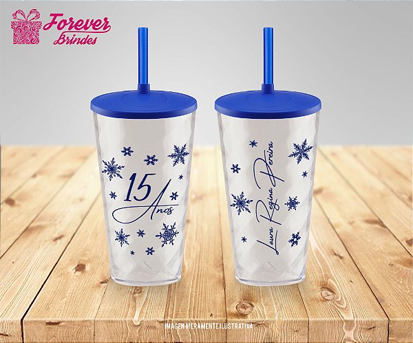 Copo Twister Personalizado 15 anos Debutante