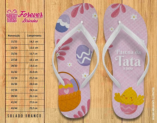 Chinelo Personalizado Páscoa