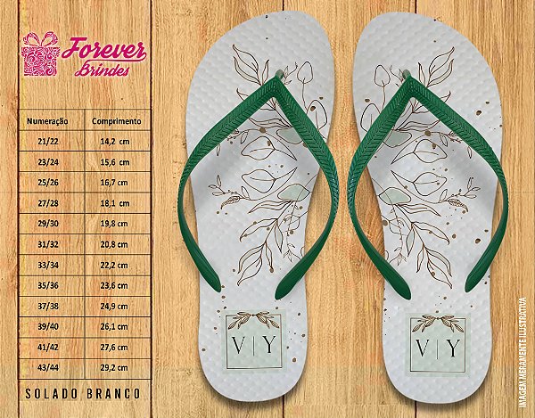 Chinelo Personalizado Casamento