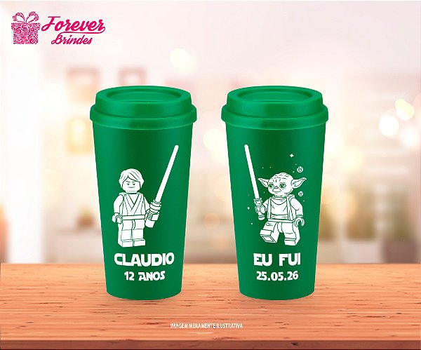 Copo Ecológico Café Personalizado Aniversário Star Wars