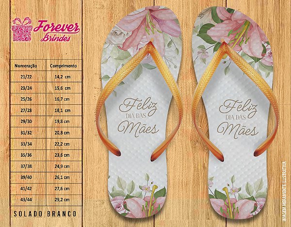 Chinelo Personalizado Dia das Mães