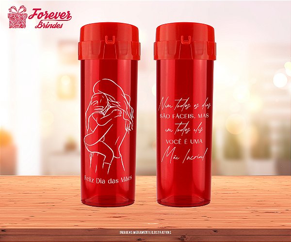Garrafa Acqua bio Personalizado Dia das Mães