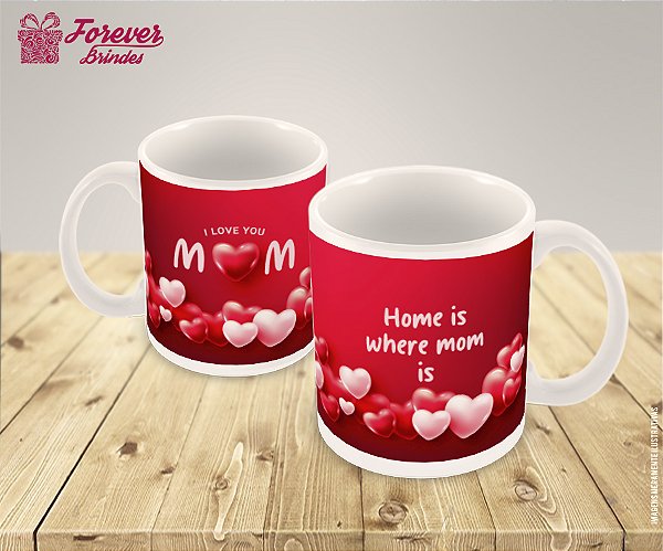 Caneca de Porcelana Personalizada Dia das MÃES