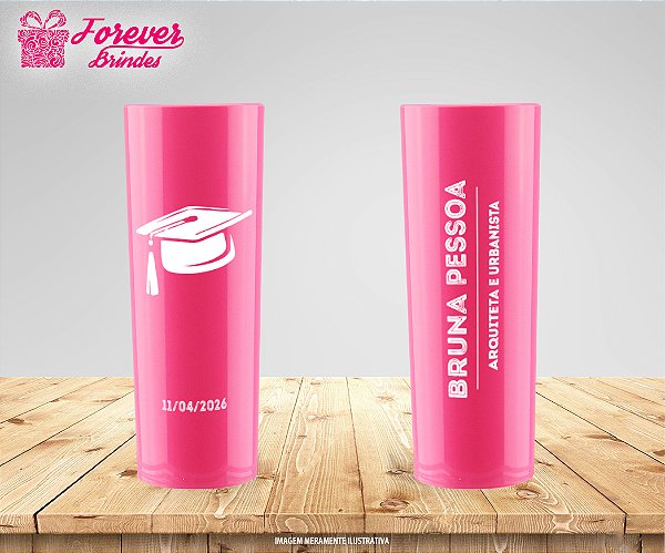 Copo Long Drink PERSONALIZADo Formatura Arquitetura e Urbanismo