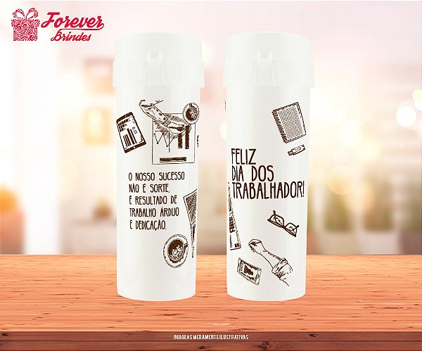 Garrafa Acqua bio Personalizado Dia do Trabalhador