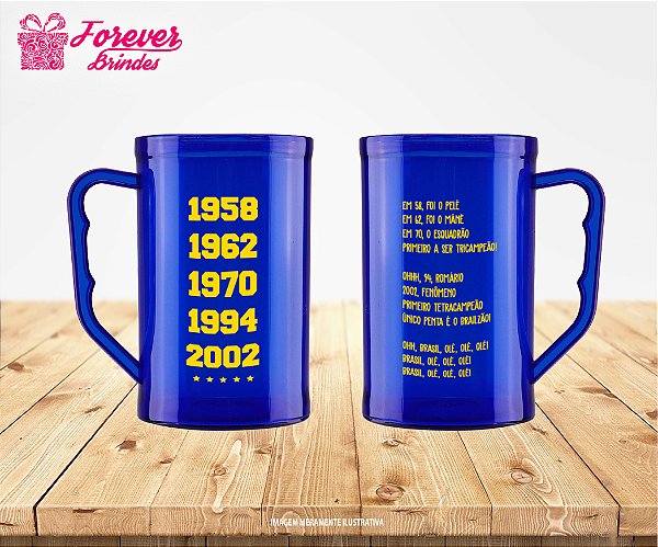 Caneca De Chopp Personalizada Copa do Mundo Futebol