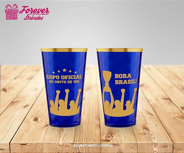 COPO TWISTER COM BORDA PERSONALIZADO Copa do Mundo futebol