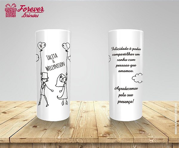 Copo Long Drink Branco Personalizado Chá de Panela