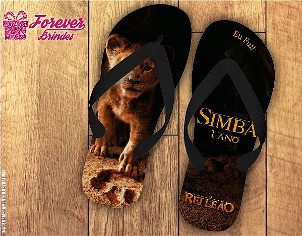 Chinelo Personalizado Do Rei Leão Simba