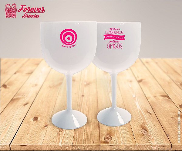 Taça Gin Personalizada Good Vibes Rosa