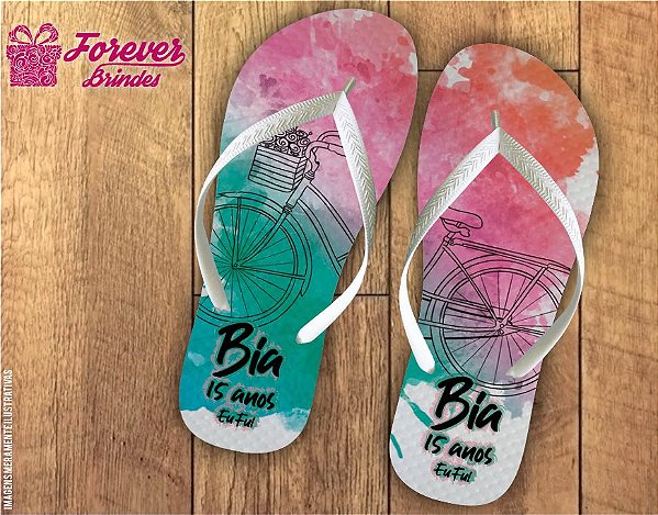 Chinelo Personalizado 15 Anos