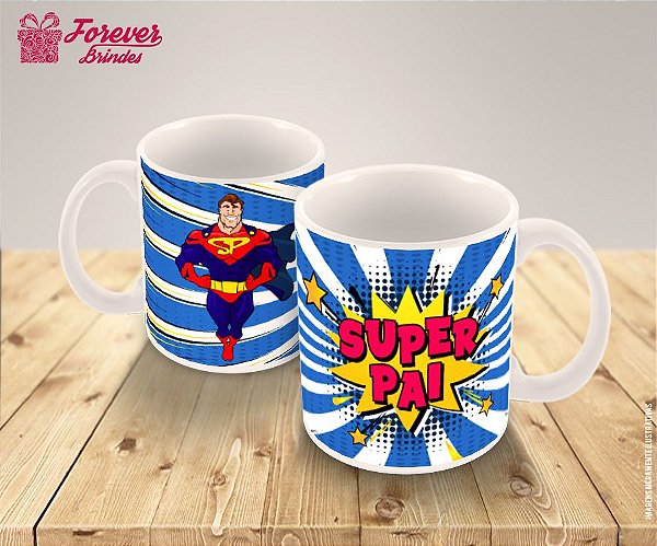 Caneca De Porcelana Super Pai