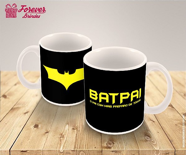 Caneca De Porcelana Bat Pai