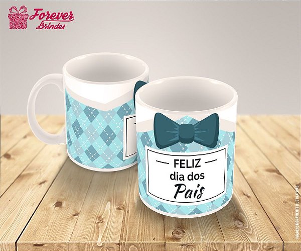 Caneca de Porcelana Feliz dia dos Pais-Gravatinha