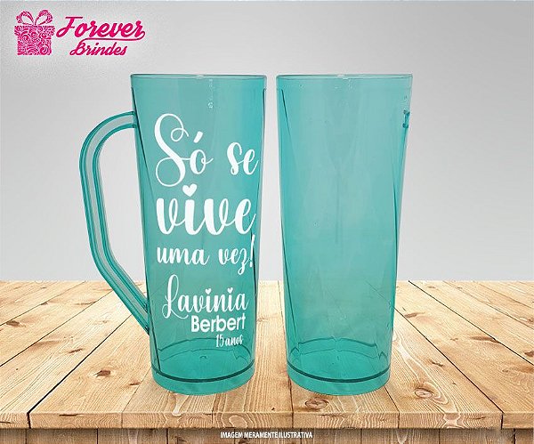 Caneca Slim Só Se Vive Uma Vez