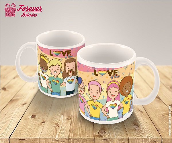 Caneca Porcelana Personalizada Diversidade