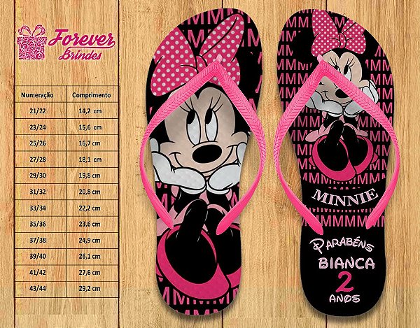 Chinelo Personalizado Minnie