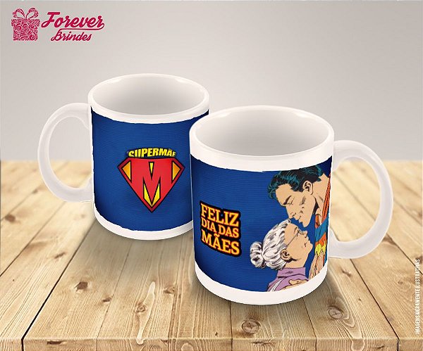 Caneca Porcelana Super Mãe