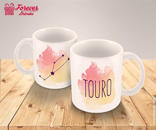 Caneca Porcelana Signo Touro