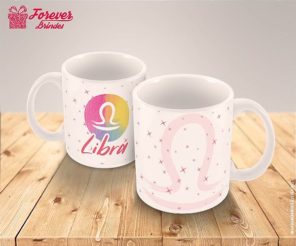 Caneca Porcelana Libra