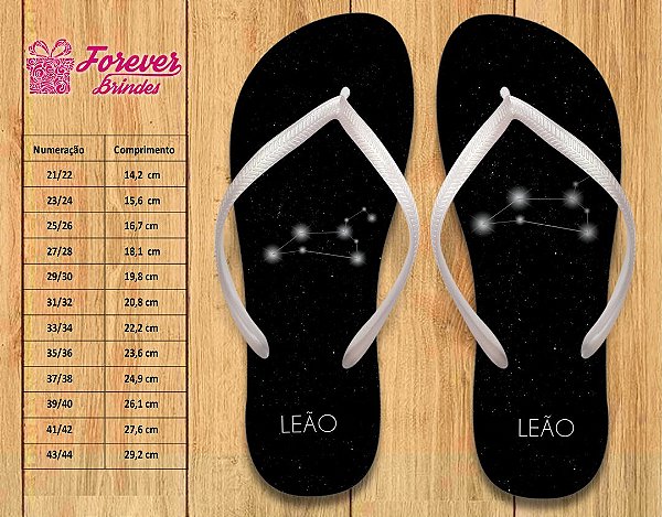 Chinelo Signo Leão