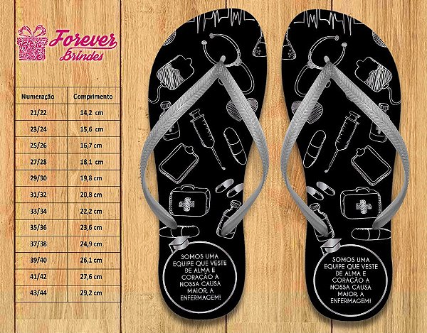 Chinelo Personalizado Formatura de Enfermagem - FOREVER BRINDES