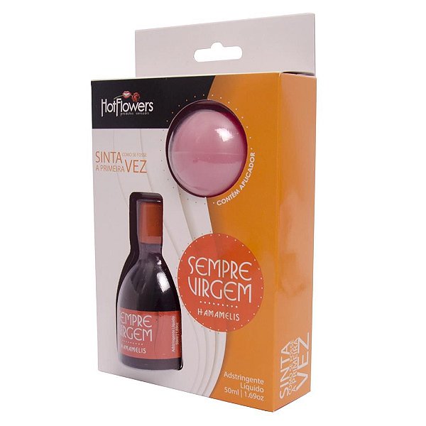Kit Adstringente Liquido Hamamelis Com Aplicador 50ml Hot Flowers