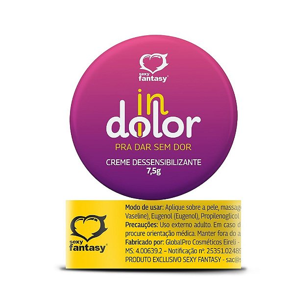 Indolor Dessensibilizante Pomada 7,5g Sexy Fantasy