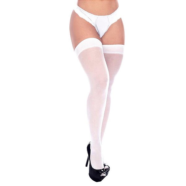 Meia 7/8 Fina Punho Social Perrutextil - Branco