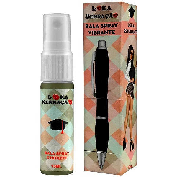 Loka Estudante Spray Vibrante Chiclete 15ml Loka Sensação