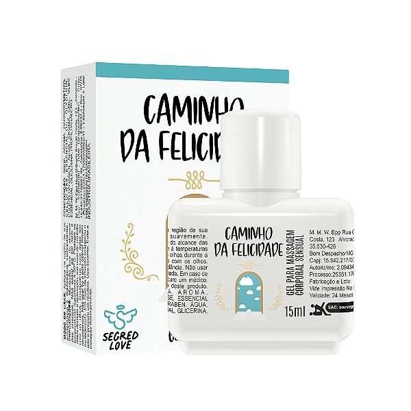 Caminho Da Felicidade Kit Com Gel Vasodilatador E Tatuagem Temporária 15ml Segred Love