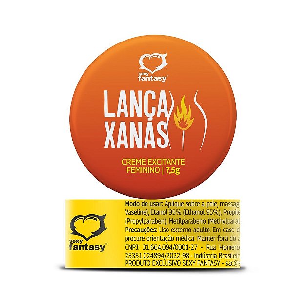 Lança Xanas Excitante Feminino Pomada 7,5g Sexy Fantasy