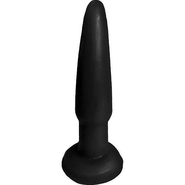 Plug Maciço 11 X 2cm Prazer E Cia - Preto