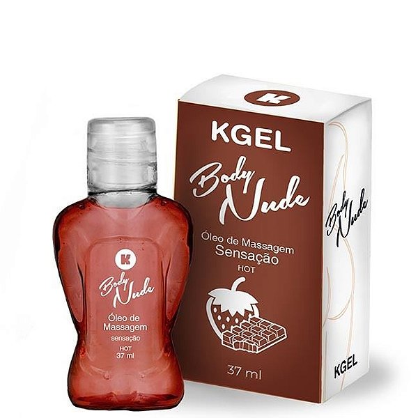 Body Nude óleo De Massagem Hot Beijável 37ml Kgel - Sensação