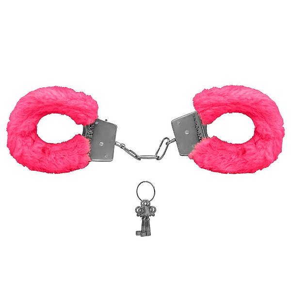 Algemas De Metal Revestida Com Pelúcia Sexy Import - Pink