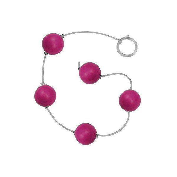 Bolinha Tailandesa P Em Acrílico Com Corda Em Silicone êxtase - Pink