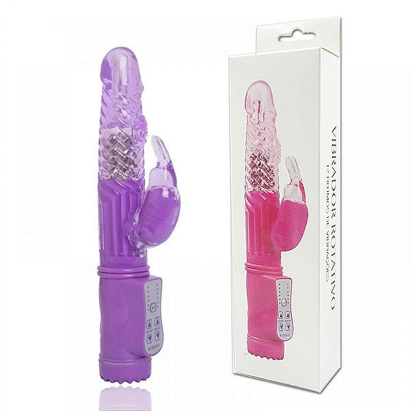 Vibrador Rotativo Com Texturas Em Espiral 12 Funções Ld Import