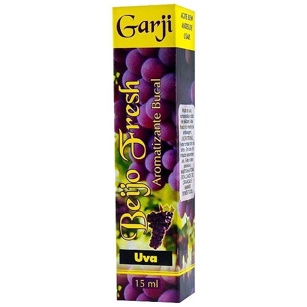 Beijo Fresh Aromatizante Bucal Spray 15ml Garji - Uva