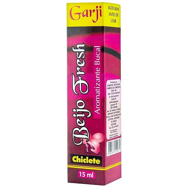 Beijo Fresh Aromatizante Bucal Spray 15ml Garji - Chiclete