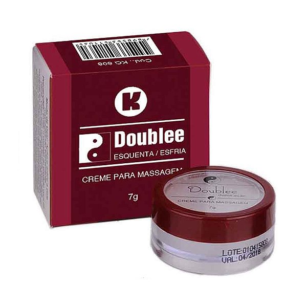 Doublee Esquenta E Esfria Creme Para Massagem Corporal 7g K-gel