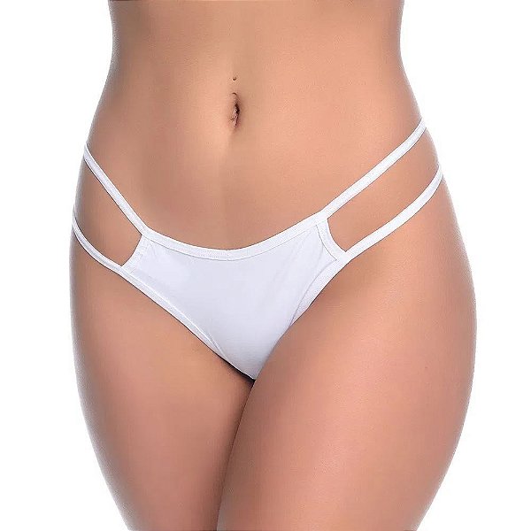 Tanga Sexy Biju Fio Dental Com Strappy E Strass Patitex
