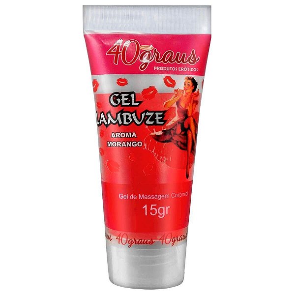 Lambuze Gel Para Massagem Corporal Beijável 15gr 40 Graus