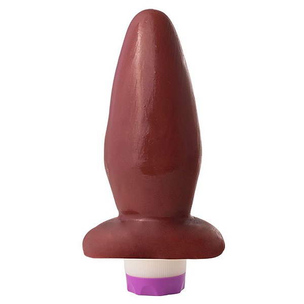 Plug Anal Com Motor 15,8 X 5,3cm Soulsex - Chocolate