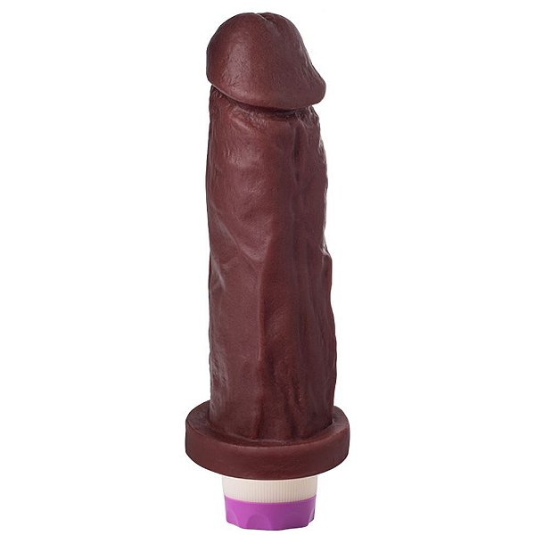 Pênis Vibrador 20 X 4,6 Cm Soulsex - Chocolate