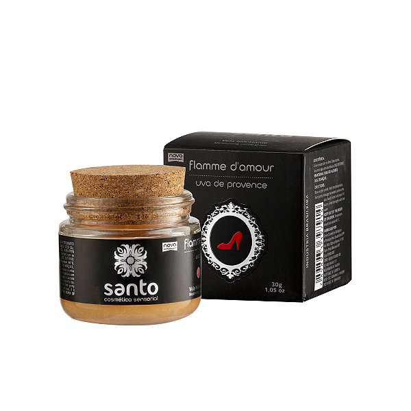 Flamme D'amour Vela Aromática Uva De Provence 30g Linha Sado Santo Sexo